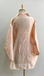 Load image into Gallery viewer, Fiza Women's Lakhnavi Handcrafted Chanderi Silk Semi- Stiched Chikankari Top - HONC0191703