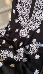 将图像加载到图库查看器中, Women's Lakhnavi Handcrafted Modal Cotton Chikankari Suit Material - HONC0275945