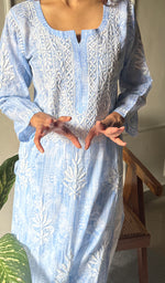 Load image into Gallery viewer, Meerab Women's Lucknowi Handcrafted Cotton Chikankari Kurti - HONC0289706