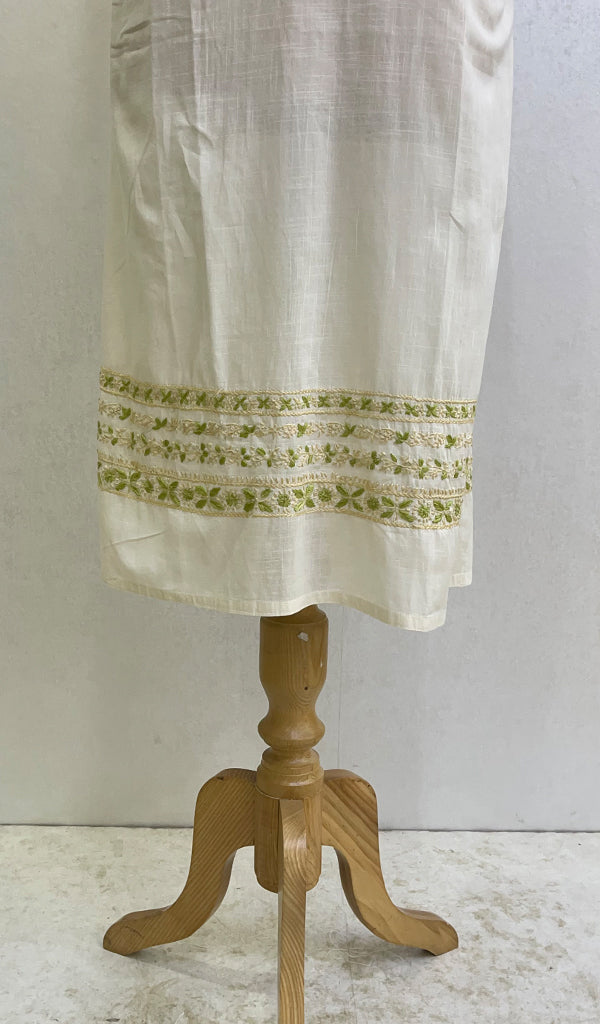 Huma Women's Lucknowi Handcrafted Cotton Chikankari Kurti - HONC0160425