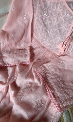 将图像加载到图库查看器中, Sehmat Women's Lakhnavi Handcrafted Kota Cotton Semi -Stitched Angrakha And Dupatta Set- HONC0300704