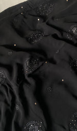 Load image into Gallery viewer, Women's Lakhnavi Handcrafted Viscose Georgette Chikankari Semi-Stiched Full Suit Material - HONC0142742