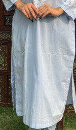 将图像加载到图库查看器中, Shab Women's Lucknowi Handcrafted Cotton Chikankari Kurti - HONC0202470