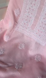 Load image into Gallery viewer, Farah Women's Lakhnavi Handcrafted Cotton Chikankari Suit Material - HONC0276747