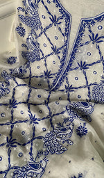 将图像加载到图库查看器中, Shirin Women's Lakhnavi Handcrafted Mul Chanderi Kurta And Dupatta Set - HONC0267998