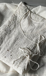 将图像加载到图库查看器中, Women's Lakhnavi Handcrafted Mul Chanderi Semi - Stitched Angrakha And Dupatta Set- HONC0303236
