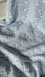 将图像加载到图库查看器中, Women's Lakhnavi Handcrafted Cotton Chikankari Suit Material - HONC0289729