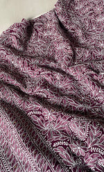 Load image into Gallery viewer, Women's Lucknowi Handcrafted Faux-Georgette Chikankari Suit Material - HONC03263374