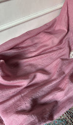 Load image into Gallery viewer, Women's Lakhnavi Handcrafted Mul Chanderi Unstitched Chikankari Full Suit Material - HONC0324546