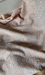 Load image into Gallery viewer, Women's Lakhnavi Handcrafted Maheshwari Mul Chanderi Kurta And Dupatta Set- HONC0296170