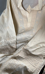 Load image into Gallery viewer, Men's Lucknowi Handcrafted Cotton Chikankari Kurta - HONC0303097