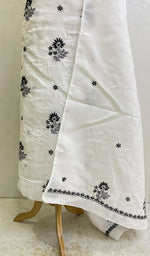 Load image into Gallery viewer, Women's Lakhnavi Handcrafted Cotton Chikankari Kurta And Dupatta Set- HONC0161740