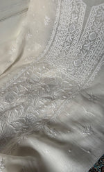 Load image into Gallery viewer, Women's Lakhnavi Handcrafted Unstitched Mul Chanderi Kurta And Dupatta Set - HONC0327485