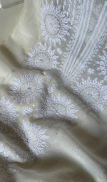 Load image into Gallery viewer, Women's Lakhnavi Handcrafted Mul Chanderi Unstitched Kurta And Dupatta Set - HONC0284785