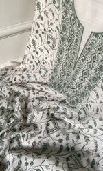 Load image into Gallery viewer, Titlee Women's Lakhnavi Handcrafted Unstitched Mul Chanderi Kurta And Dupatta Set - HONC0260939