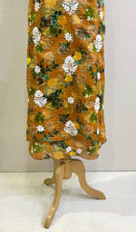 Load image into Gallery viewer, Women's Lakhnavi Handcrafted Cotton Chikankari Unstitched Kurti Fabric - HONC0180639