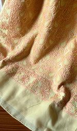 Load image into Gallery viewer, Falisha Women's Lakhnavi Handcrafted Cotton Chikankari Saree - HONC0255945