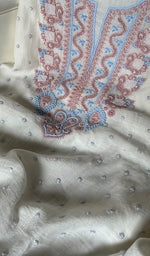将图像加载到图库查看器中, Women's Lakhnavi Handcrafted Mul Chanderi Kurta And Dupatta Set - HONC0279829