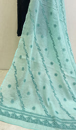 Load image into Gallery viewer, Women's Lucknowi Handcrafted Kota Cotton Chikankari Dupatta - HONC0120284