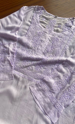 将图像加载到图库查看器中, Women's Lucknowi Handcrafted Modal Cotton Chikankari Kurti - HONC0264912