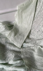 将图像加载到图库查看器中, Women's Lakhnavi Handcrafted Mul Chanderi Semi - Stitched Anarkali And Dupatta Set - HONC0304460