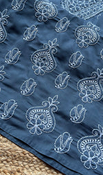 Load image into Gallery viewer, Women's Lucknowi Handcrafted Cotton Chikankari Kurti - HONC0273983
