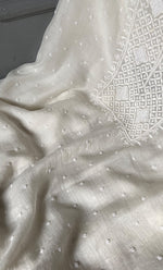 Load image into Gallery viewer, Women's Lakhnavi Handcrafted Mul Chanderi Unstitched Kurta And Dupatta Set- HONC0306994
