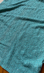 Load image into Gallery viewer, Yusra Women's Lakhnavi Handcrafted Viscose Georgette Chikankari Kurti- HONC0282692