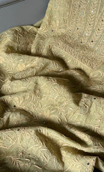 Load image into Gallery viewer, Women's Lakhnavi Handcrafted Mul Chanderi UnStitched Kurta And Dupatta Set - HONC0280888