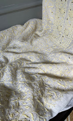 Load image into Gallery viewer, Women's Lakhnavi Handcrafted Mul Chanderi Unstitched Kurta And Dupatta Set- HONC0278933