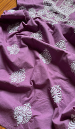 Load image into Gallery viewer, Women's Lucknowi Handcrafted Cotton Chikankari Kurti - HONC0300980