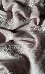 将图像加载到图库查看器中, Women's Lakhnavi Handcrafted Mul Chanderi Semi - Stitched Angrakha And Dupatta Set - HONC0289490