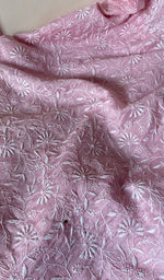 Load image into Gallery viewer, Asiyah Women's Lakhnavi Handcrafted Mul Chanderi Semi - Stitched Kurta And Dupatta Set - HONC0261775