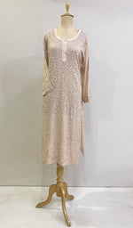 Load image into Gallery viewer, Women's Lakhnavi Handcrafted Viscose Georgette Chikankari Kurti - HONC0204829