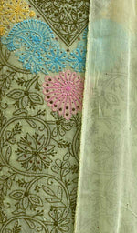 Load image into Gallery viewer, Women's Lucknowi Handcrafted Cotton Chikankari Suit Material- NC074649