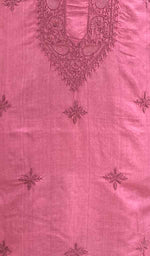 Load image into Gallery viewer, Lucknowi Handcrafted Munga Silk Chikankari Unstitched Men's Kurta Fabric - HONC018442