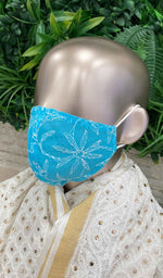Load image into Gallery viewer, Lucknowi Handcrafted Chikankari Mask (Pack Of 5) - NC0M998