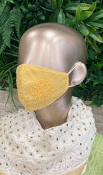Load image into Gallery viewer, Lucknowi Handcrafted Chikankari Mask (Pack Of 3) - NC0M772