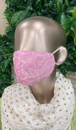 Load image into Gallery viewer, لکھنوی ہینڈ کرافٹ چکنکاری ماسک (3 کا پیک) - NC0M775