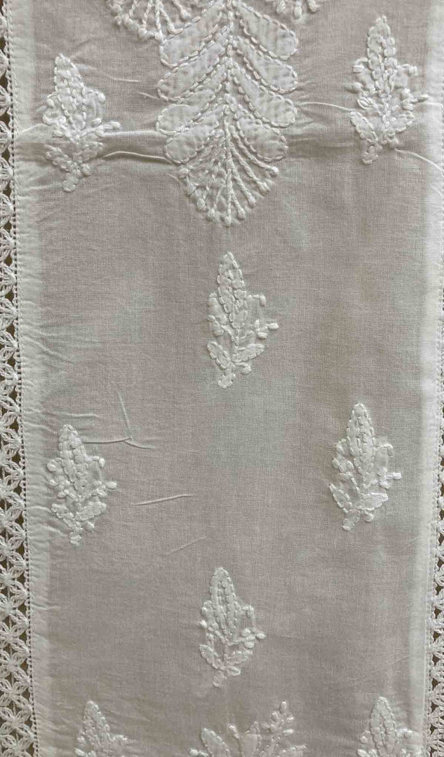 Women's Lucknowi Handcrafted Cotton Chikankari Top - HONC030218