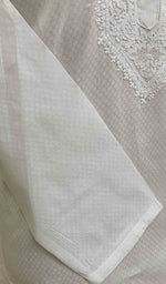 Load image into Gallery viewer, Men's Lucknowi Handcrafted Cotton Chikankari Kurta - HONC021590