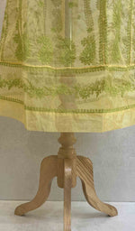 将图像加载到图库查看器中, Gul Women's Lakhnavi Handcrafted Organza Chikankari Anarkali Dress- HONC040020