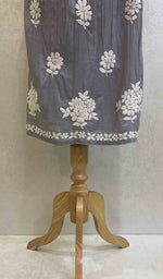 Load image into Gallery viewer, Women's Lucknowi Handcrafted Cotton Chikankari Dress - HONC060175