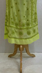 Load image into Gallery viewer, Bareeka Women&#39;s Lakhnavi Handcrafted Faux-Georgette Chikankari  Anarkali Dress - HONC041795
