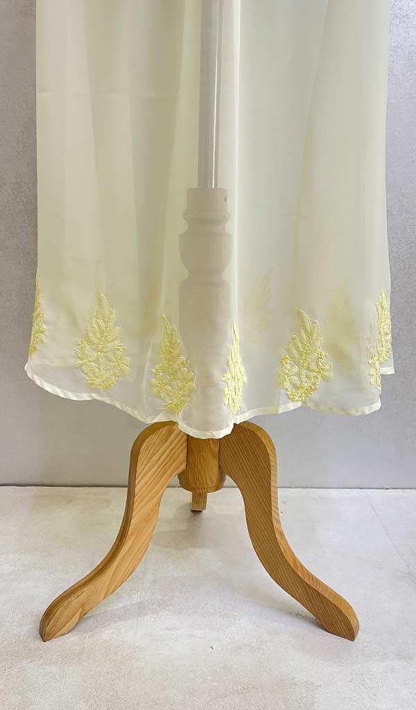 Georgette Chikankari Anarkali Dress