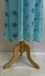 Load image into Gallery viewer, Aidah Women's Lakhnavi Handcrafted Faux-Georgette Chikankari  Anarkali Dress- HONC038979