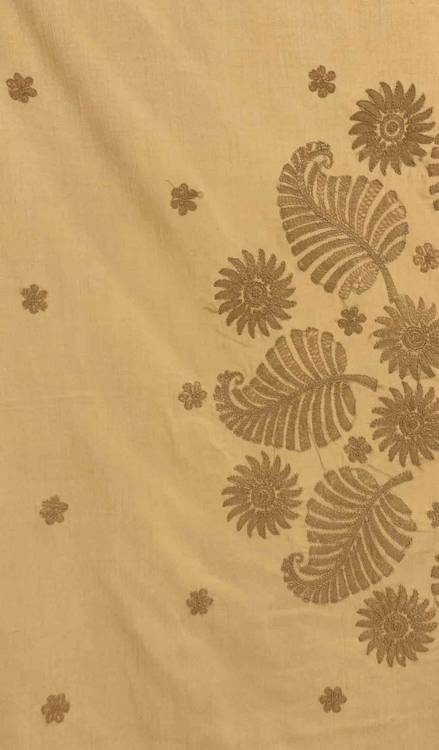 Lakhnavi Handcrafted Cotton Chikankari Table Cover - HONC041250