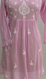 Load image into Gallery viewer, Women's Lucknowi Handcrafted Modal Cotton Chikankari Tunics - HONC098332