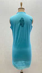 Load image into Gallery viewer, Women's Lucknowi Handcrafted Cotton Chikankari Top - HONC099162