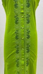 Load image into Gallery viewer, Women's Lucknowi Handcrafted Cotton Chikankari Kurti - HONC099107